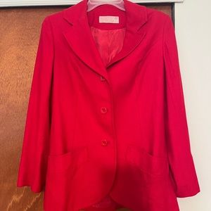 Size 6 pendleton red blazer wool